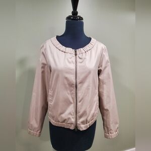 Chico's Light Brown Bomber Jacket